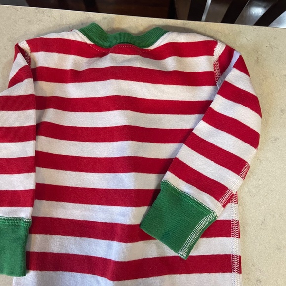 Hanna Andersson Zip Up Sleeper Red Green 12-18m - Picture 3 of 6